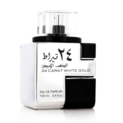 Lattafa 24 Carat White Gold Eau De Parfum 100ml Unisex Fragrance Lattafa 24 Carat White Gold Eau De Parfum 100ml Unisex Fragrance Bottle