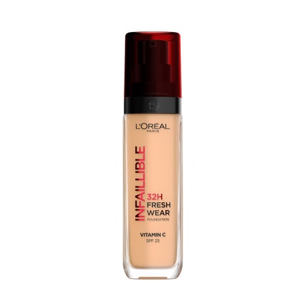 L'Oreal Infallible 32h Fresh Wear Foundation Long-Lasting Face Foundation 200 Natural Linen 30ml L'Oréal Infallible 32h Fresh Wear Foundation 200 Natural Linen 30ml bottle